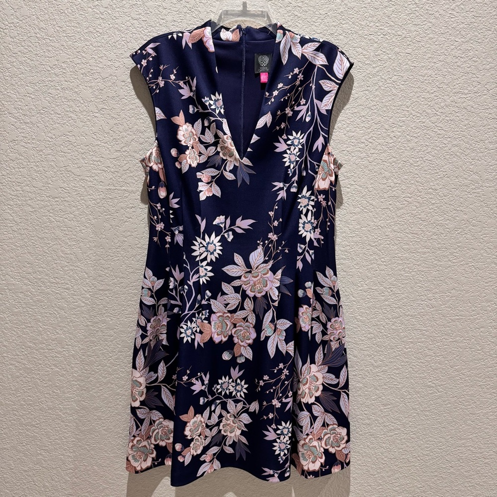 Floral Sleeveless Dress With Pockets